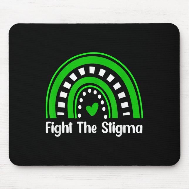 Mousepad Conscientização da Saúde Mental Combater O Estigma (Frente)