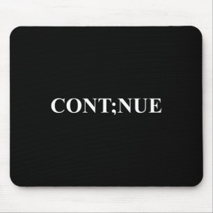 Mousepad Conscientização da Saúde Mental Ponto e Vírgula Co