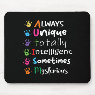 Mousepad Conscientização do Autismo Apoio Crianças com Auti