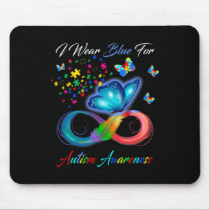 Mousepad Conscientização do Autismo - Eu Uso Azul Para a Co