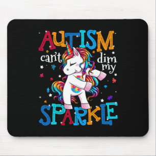 Mousepad Conscientização do Autismo Unicórnio Crianças Para