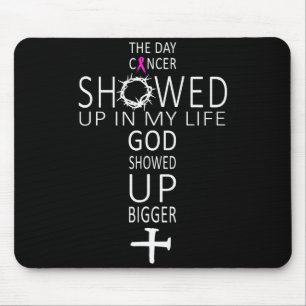 Mousepad Conscientização do Câncer de Mama Deus Apareceu Ma