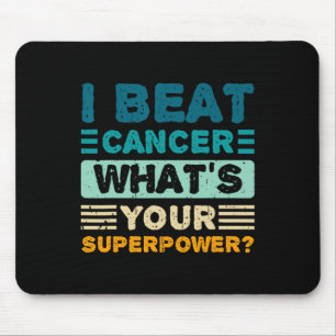 Mousepad Conscientização do Câncer Derrotei o Câncer Qual é