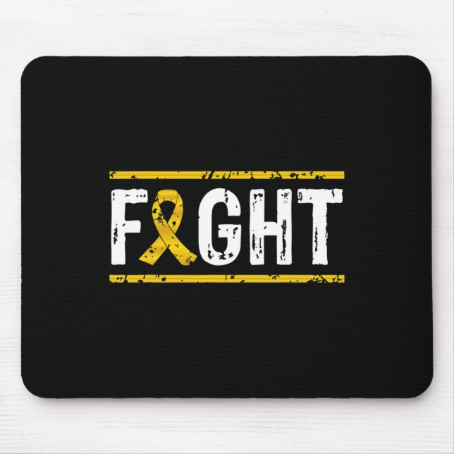 Mousepad Conscientização do Câncer Infantil Combater o Cânc (Frente)