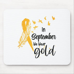 Mousepad Conscientização do Câncer Infantil Em Setembro Usa