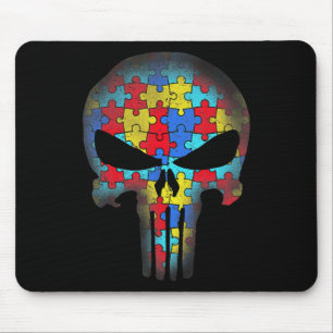 Mousepad Conscientização do Crânio Advertência Mãe Crianças