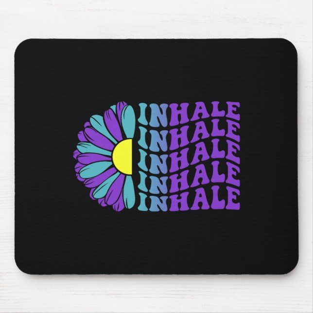 Mousepad Conscientização Prevenção Inalação Design Suower (Frente)