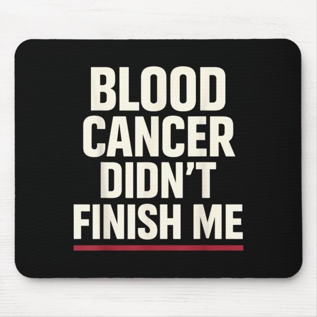 Mousepad Conscientização sobre Câncer de Sangue Sobrevivent (Frente)