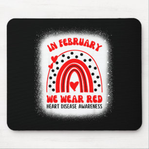 Mousepad Conscientização sobre Doenças Cardíacas Apoiando e