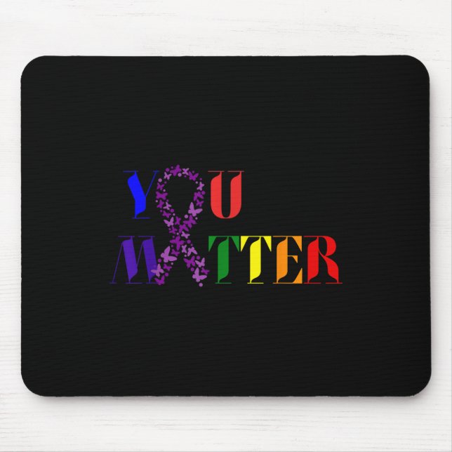 Mousepad Conscientização sobre o Câncer - Você  (Frente)