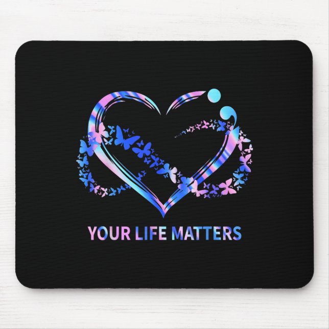 Mousepad Conscientização sobre o que é Importante na Vida B (Frente)
