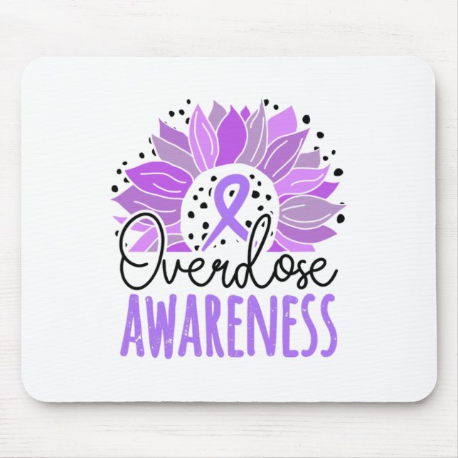Mousepad Conscientização sobre overdose de girassol (Frente)