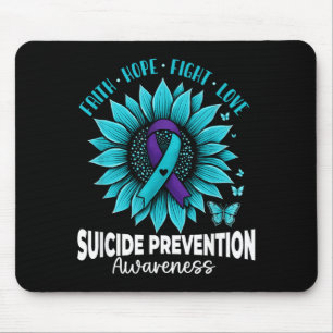 Mousepad Conscientização sobre Prevenção de Suicídio Girass