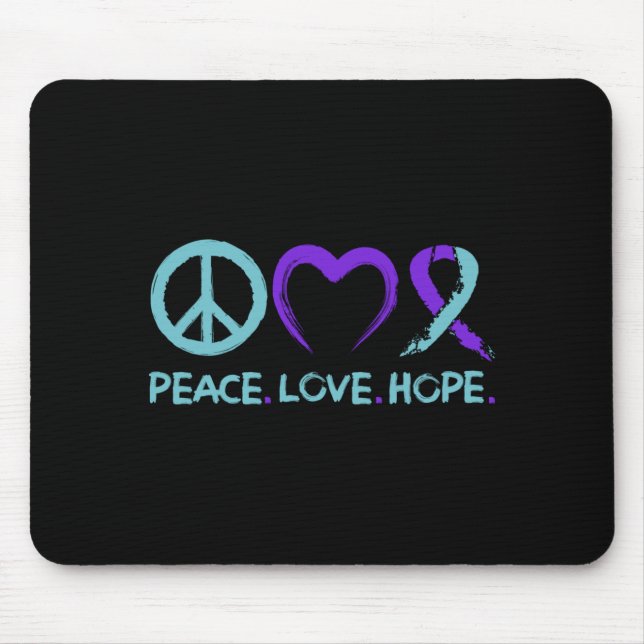 Mousepad Conscientização sobre Prevenção do Suicídio Mascul (Frente)