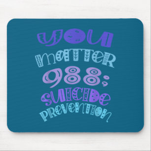 Mousepad Conscientização sobre Prevenção do Suicídio Você 9