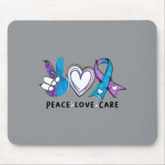 Mousepad Conscientização sobre Prevenção Faixa Roxa Azul Im