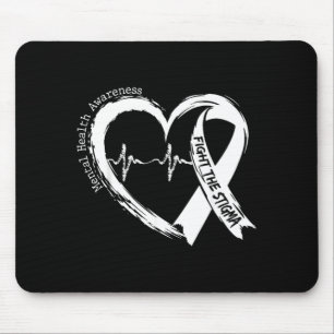 Mousepad Conscientização sobre Saúde Mental Verde é Importa