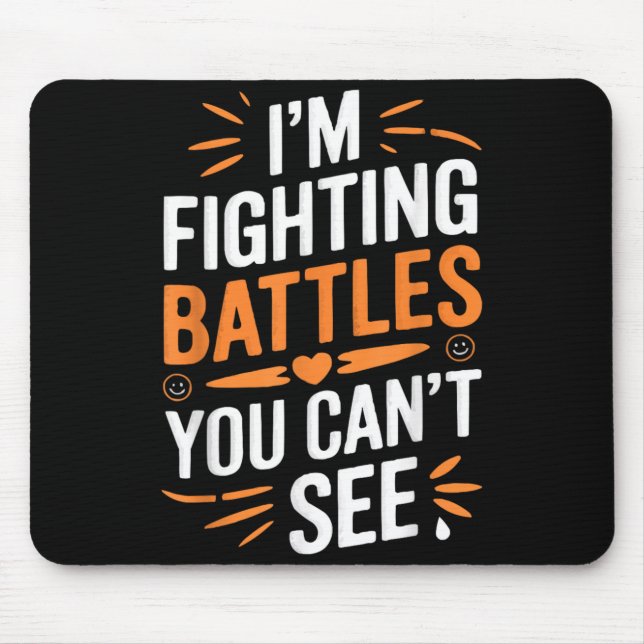 Mousepad Conscientização sobre Suicídio Depressão Ansiedade (Frente)
