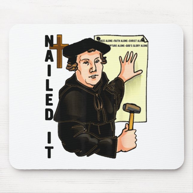 Mousepad Consegui o Dia da Reforma Martinho Lutero Luterani (Frente)
