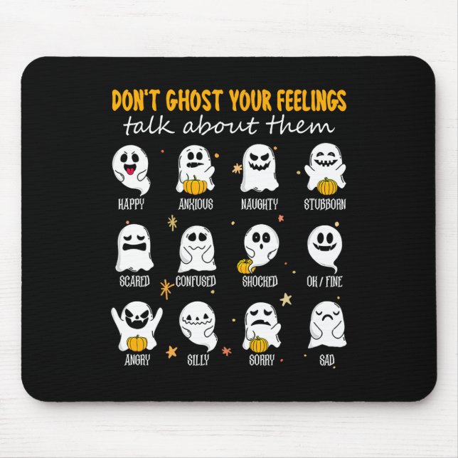 Mousepad Conselheiro da Escola de Halloween Não experimente (Frente)