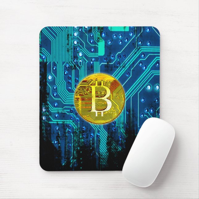Mousepad Conselho Bitcurrency e Circuito Criptomoeda (Com mouse)