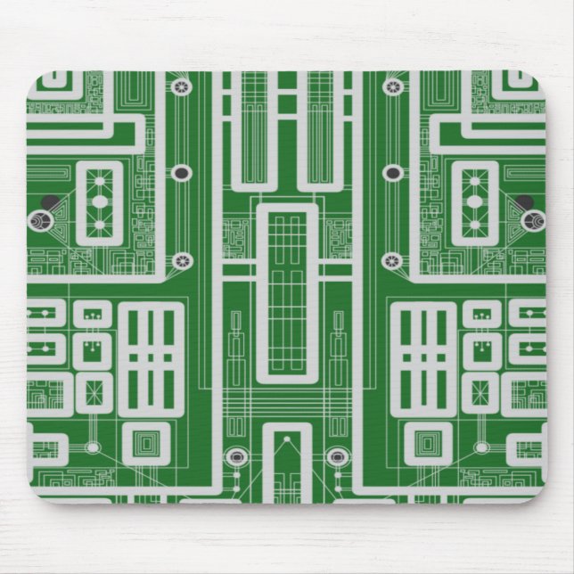 Mousepad Conselho de Circuito Geométrico (Frente)