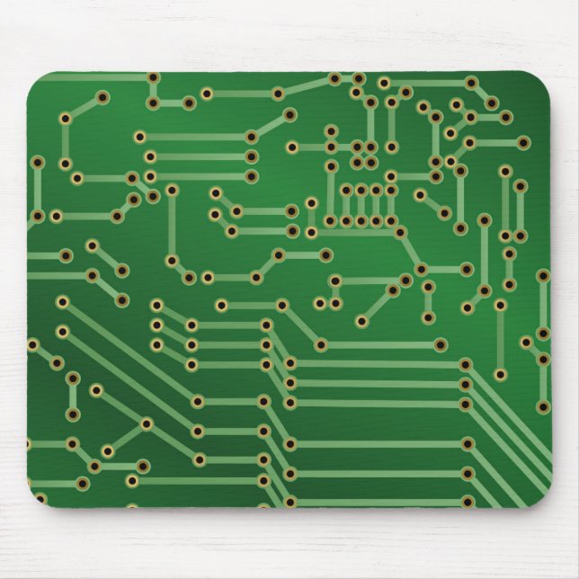 Mousepad Conselho de circuito legal verde (Frente)