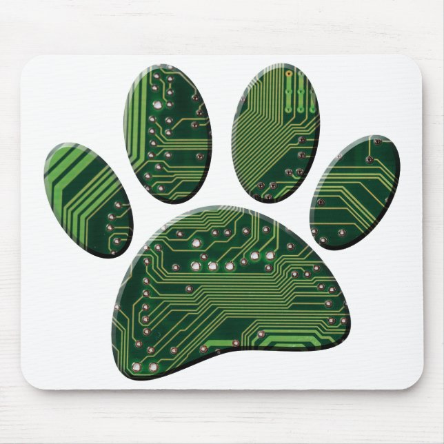 Mousepad Conselho do Circuito de Impressão Canina (Frente)