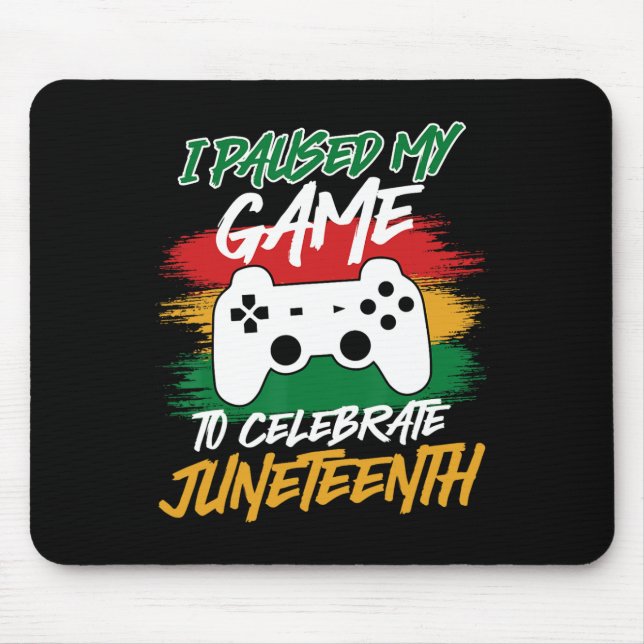 Mousepad Console de jogos de vídeo controlador pausou meu j (Frente)