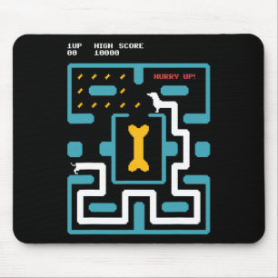 Mousepad Console de Jogos Retro Video Game Cachorro Arcade