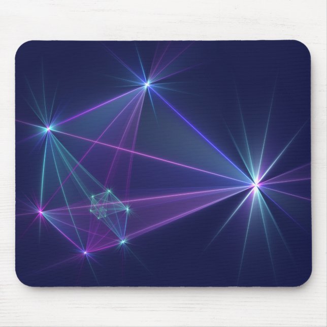 Mousepad Constelação, Arte Fractal Fantástica Abstrata (Frente)