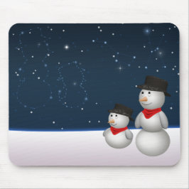 Mousepad Constelação Cute Snowmen