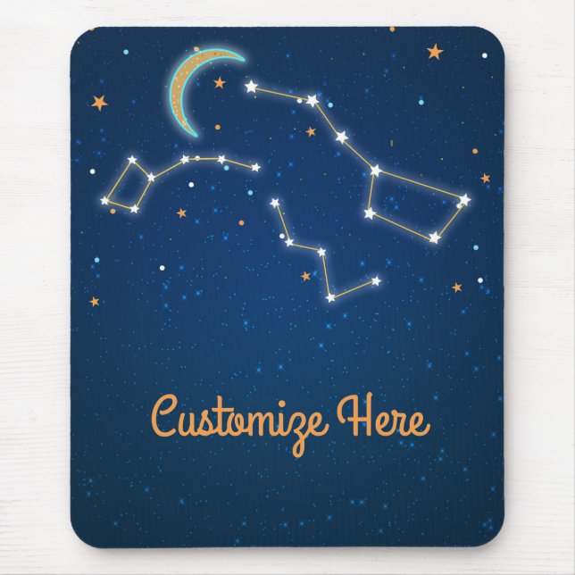 Mousepad Constelação de Grande Estrelagem de Estrelas de Es (Frente)