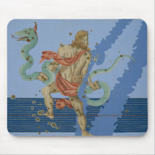 Mousepad Constelação de grupo de Ophiuchus, 'de Uranometr