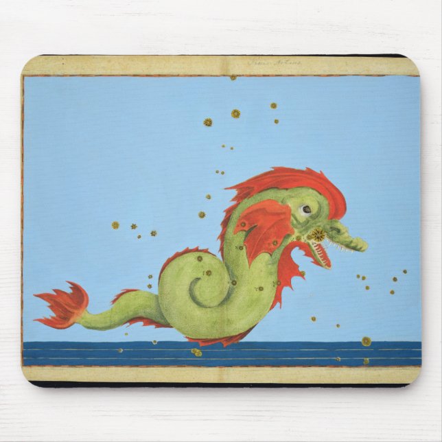 Mousepad Constelação de peixes, de "Uranometria" por Joh (Frente)