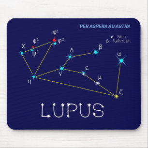 Mousepad Constelação do hemisfério sul Lupus