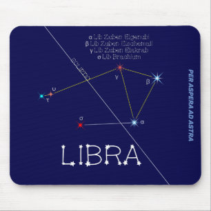 Mousepad Constelação Zodiac Libra