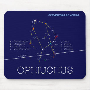 Mousepad Constelação Zodiac Ophiuchus