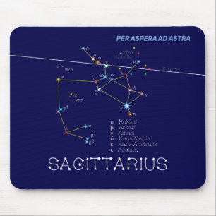 Mousepad Constelação Zodiac Sagittarius