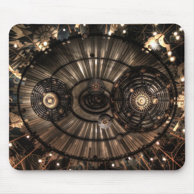 Mousepad Constelações Mecânicas Steampunk Zodiac (Frente)