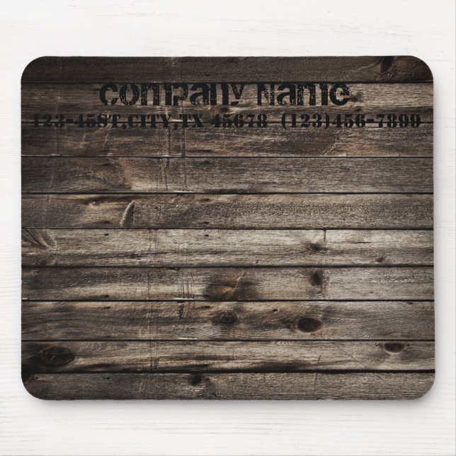 Mousepad construção do trabalhador manual do woodgrain do (Frente)