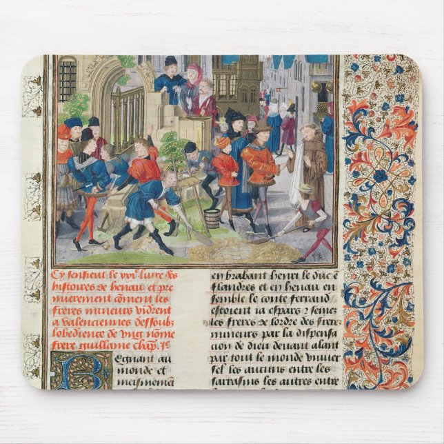 Mousepad Construindo as fundações do monastério (Frente)