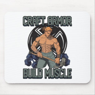Mousepad Construir Armadura Construir Músculo Citação de Co