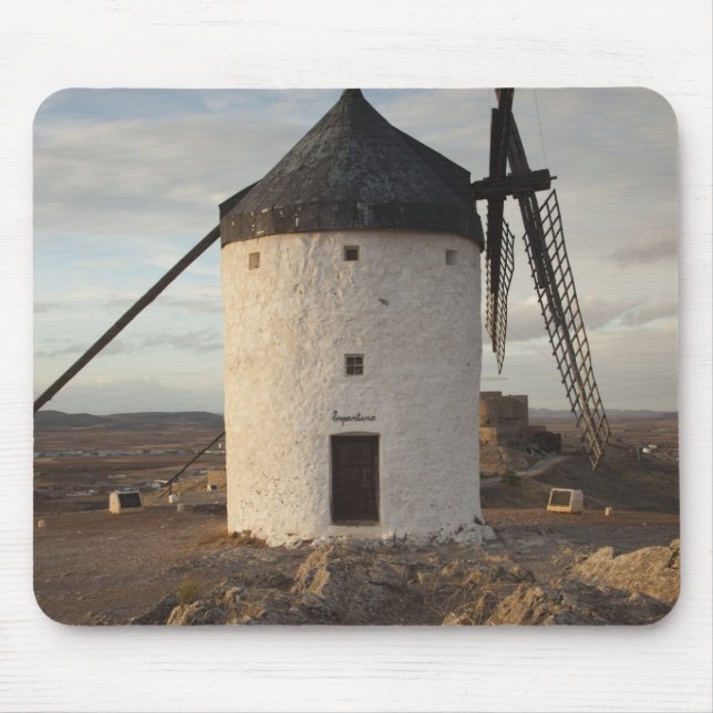 Mousepad Consuegra, antigos moinhos de vento de La Mancha (Frente)