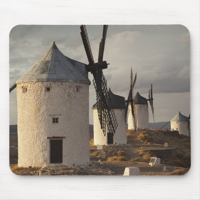 Mousepad Consuegra, antigos moinhos de vento de La Mancha (Frente)