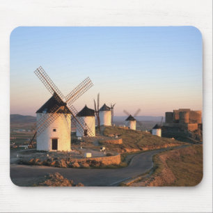 Mousepad Consuegra, La Mancha, Espanha, moinhos de vento