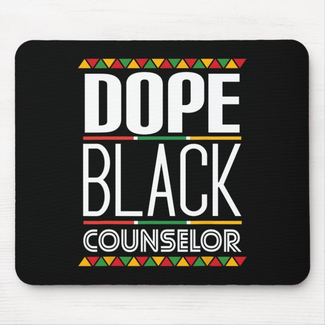 Mousepad Consultor Negro de Drogas História Mês (Frente)