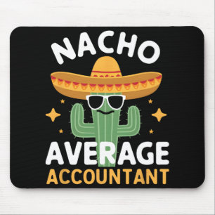 Mousepad Contador Médio Nacho Engraçado Cinco De Mayo Mexic