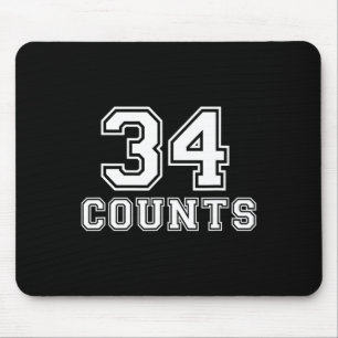Mousepad Contagem ao Presidente Donald Trump Team Biden Fin