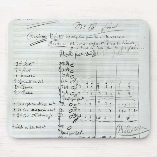 Mousepad Contagem autógrafo do ato III (Frente)